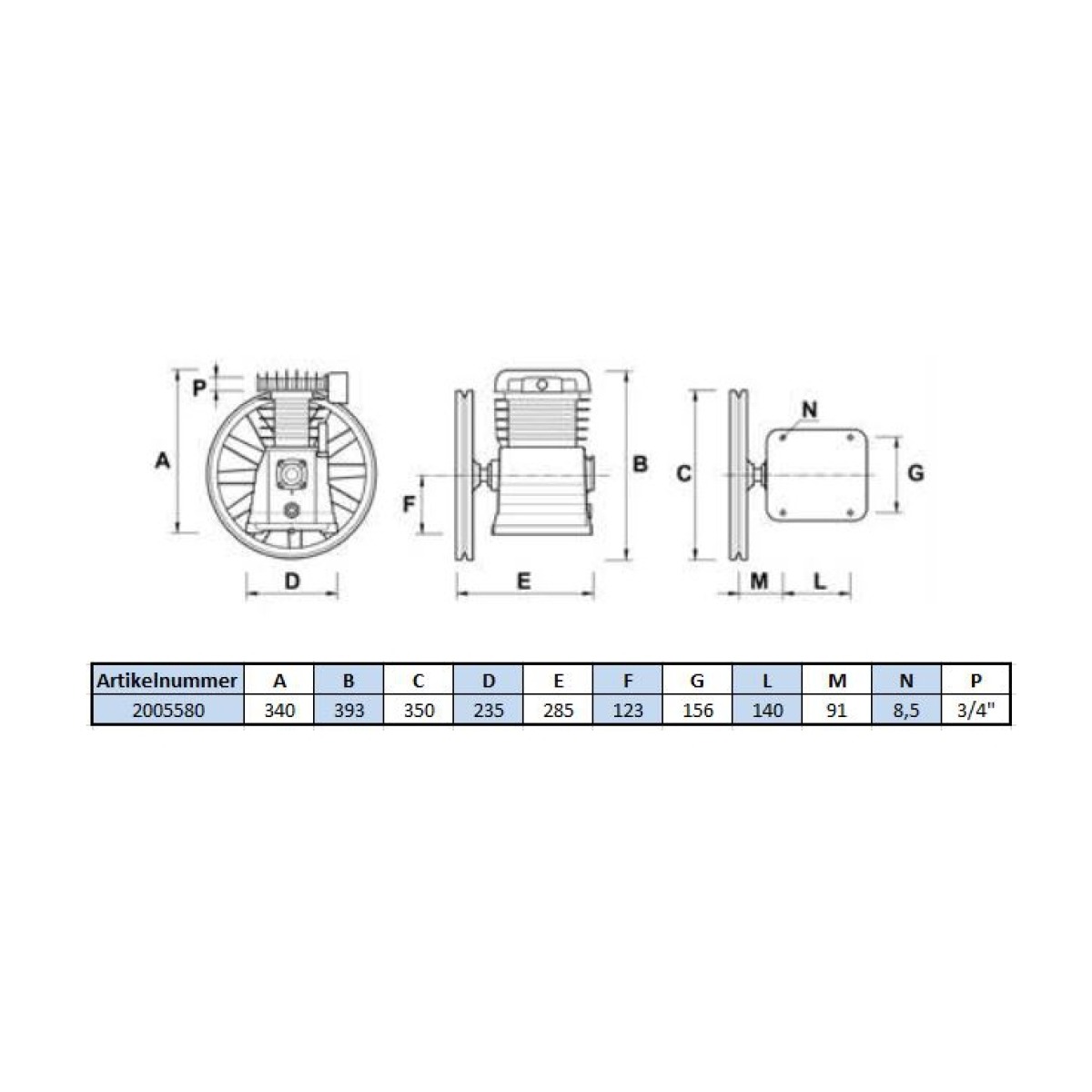 B3800B Aggregat - 11 Bar