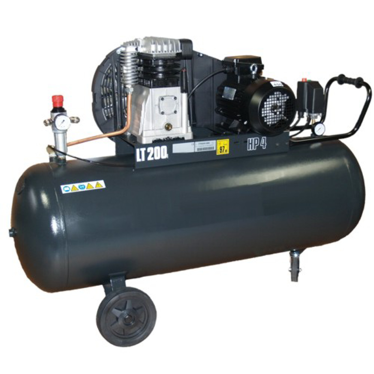 Kompressor B3800-200 -liegend - 4 PS - 400 Volt - B-Ware