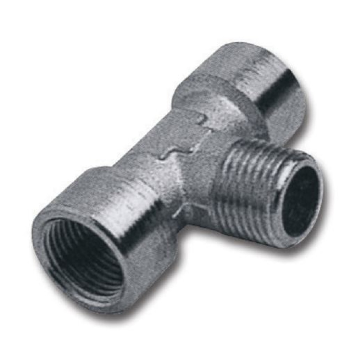 T-Stück mit mittigem Außengewinde, 1-8 Zoll