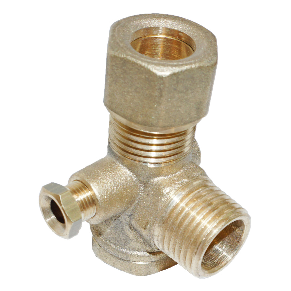 Rückschlagventil 1-2 Zoll AG - 14 mm Rohr - Entlastungsanschluss