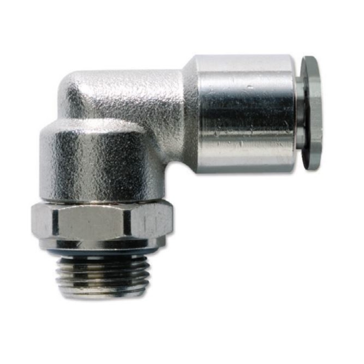 Winkelverbinder mit Außengewinde 1-4 Zoll, zylindrisch, 4 mm, mit O-Ring