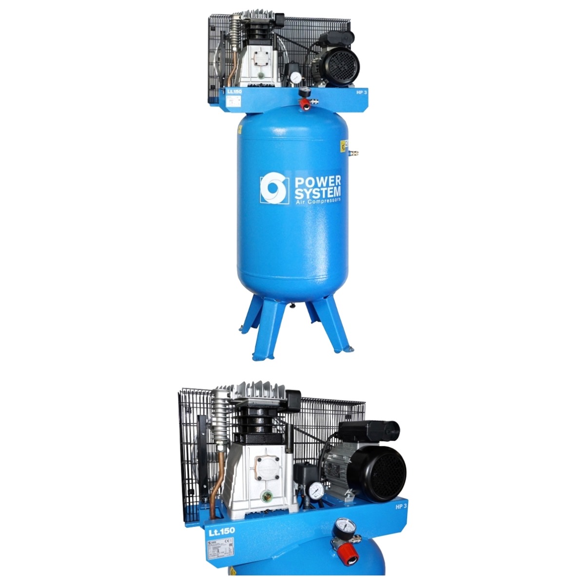 Powersystem Kolbenkompressor 600-150 - 230 Volt - 2,2 KW